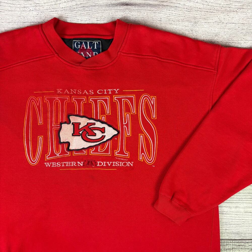 Vintage 1990s Kansas City Chiefs NFL Football Embroidered Crewneck